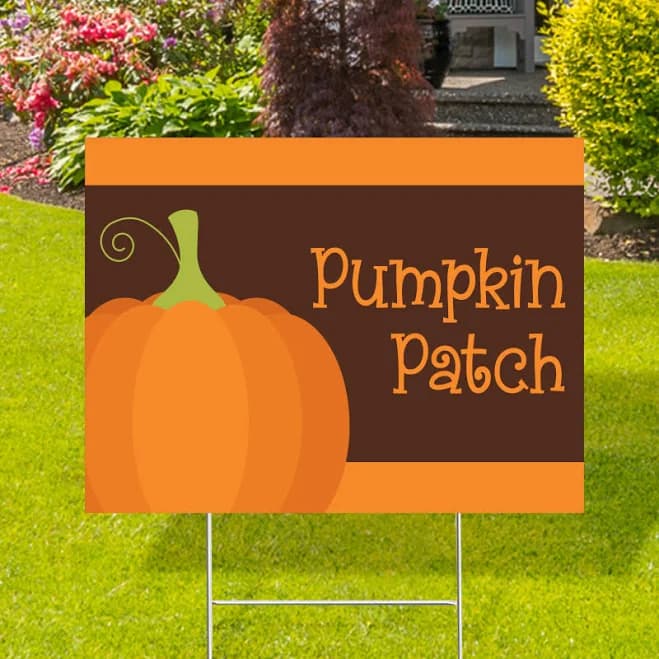 Custom Pumpkin Patch Yard Signs | Imprint