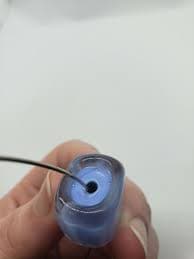 Hand Blown Glass Sky Blue Square Pendant Necklace | eBay