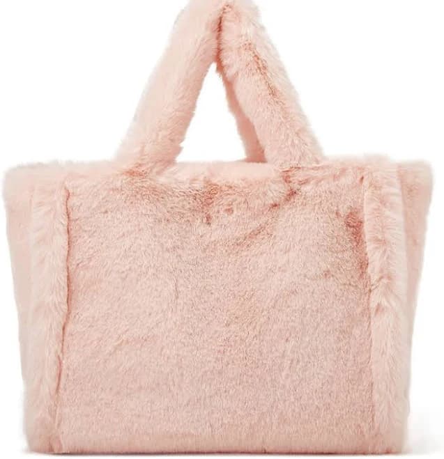 Faux Fur Tote Bag