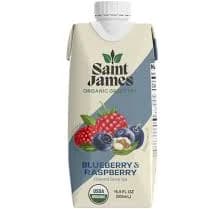 Saint James Organic Blueberry & Raspberry Green Tea