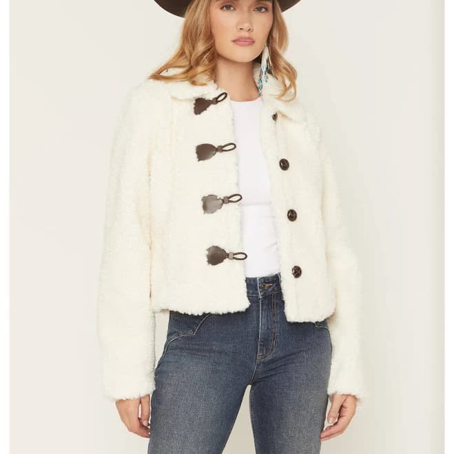 Shyanne Women's Toggle Front Sherpa Jacket