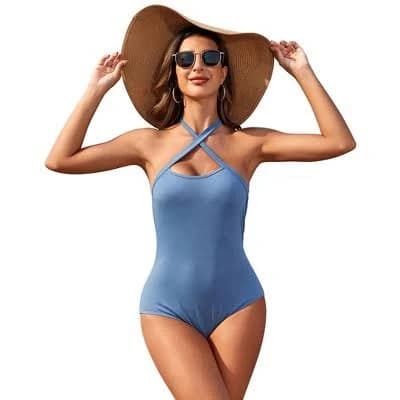 Women's Criss Cross Halter Bodycon Camisole Tank Top