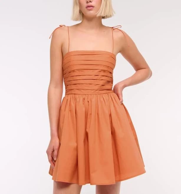 Abercrombie & Fitch Women's Emerson Tie-Strap Mini Dress