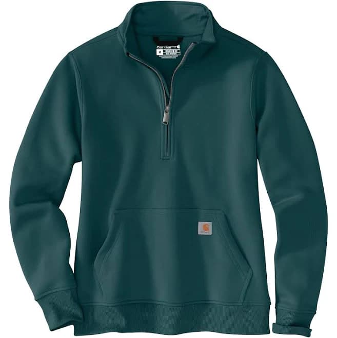Carhartt Women's Relaxed Fit Midweight Quarter-Zip Mock-Neck Sweatshirt