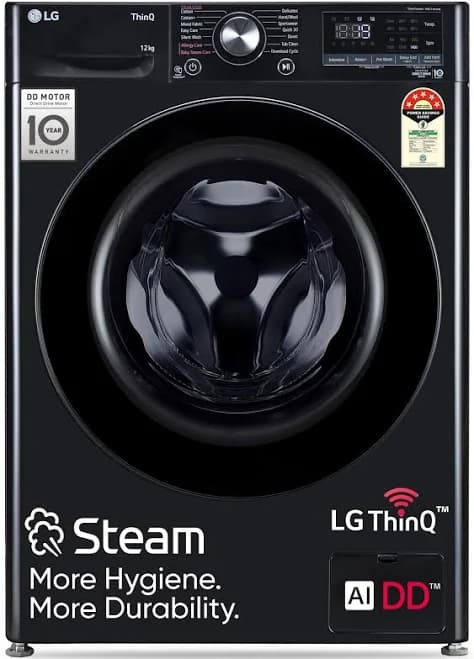 LG 12 Kg 5 Star Fully Automatic Front Load Washing Machine with AI Direct Drive