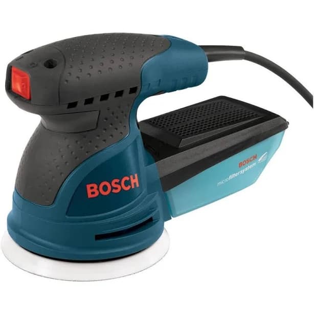 Bosch ROS10 2.5 Amp 5 in Corded Single Speed Palm Random Orbital Sander/Polisher