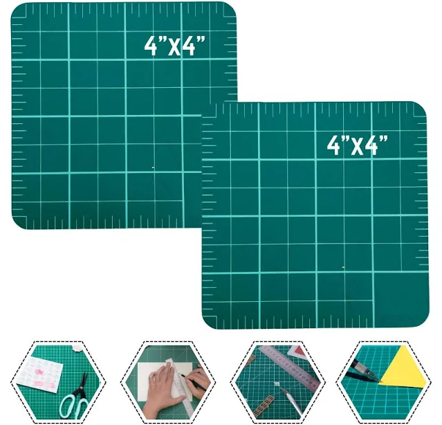 Self-healing Green Cutting Mat 4" x 4