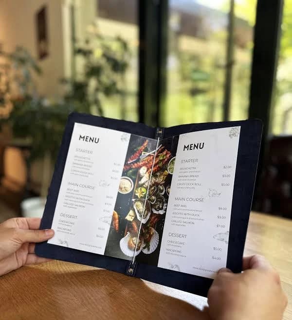 Menu Cover, menu holder, Leather Menu Cover, Restaurant Menu, Menu Folder, Menu Book, Menu Cover Design, Double Fold Menu Cover, Binder menu