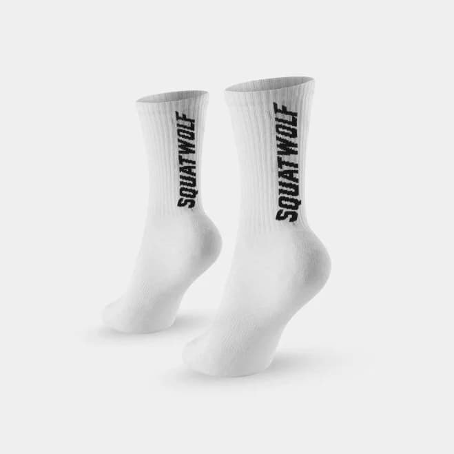 Squatwolf Unisex Wordmark Crew Socks (3 Pack)