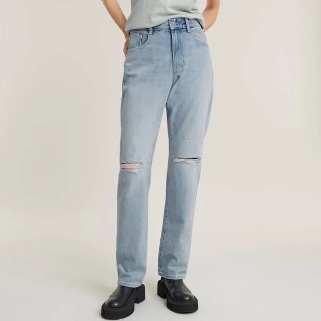 G-Star RAW Womens G-star Viktoria High Straight Jeans