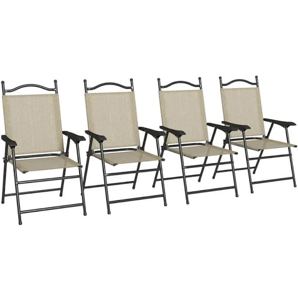 Winston Porter Quackenbush Folding Camping Chair (Set of 4)