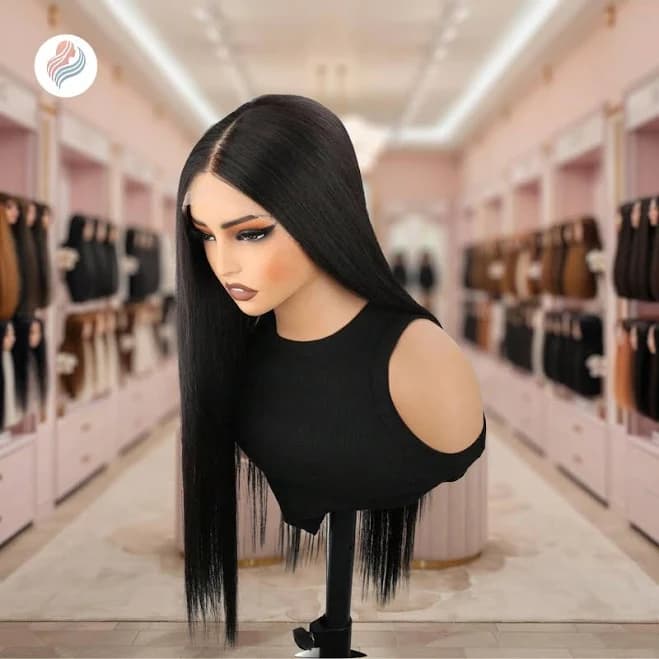Women's Long Straight Synthetic Lace Front Wig
