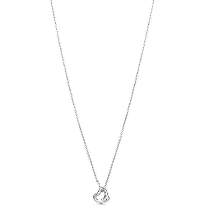Sterling Silver Elsa Peretti Open Heart Pendant