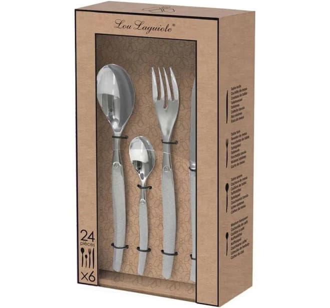 Amefa Lou Laguiole Tradition 24-Piece Flatware Set