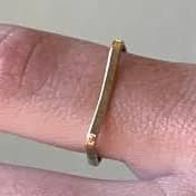 14K Gold Fill Stackable Square Ring