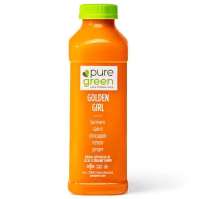 Pure Green Cold Pressed Juice 16oz. Golden Girl / 3 Pack
