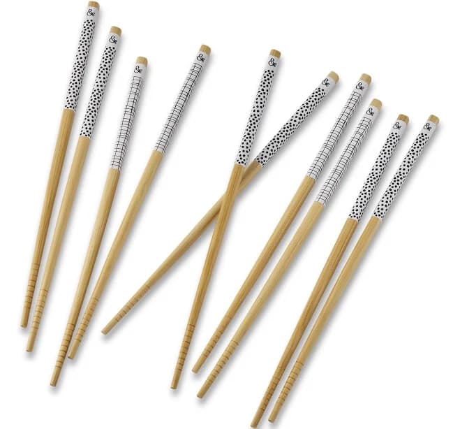 Thyme & Table 10-Piece Bamboo Chopstick Set