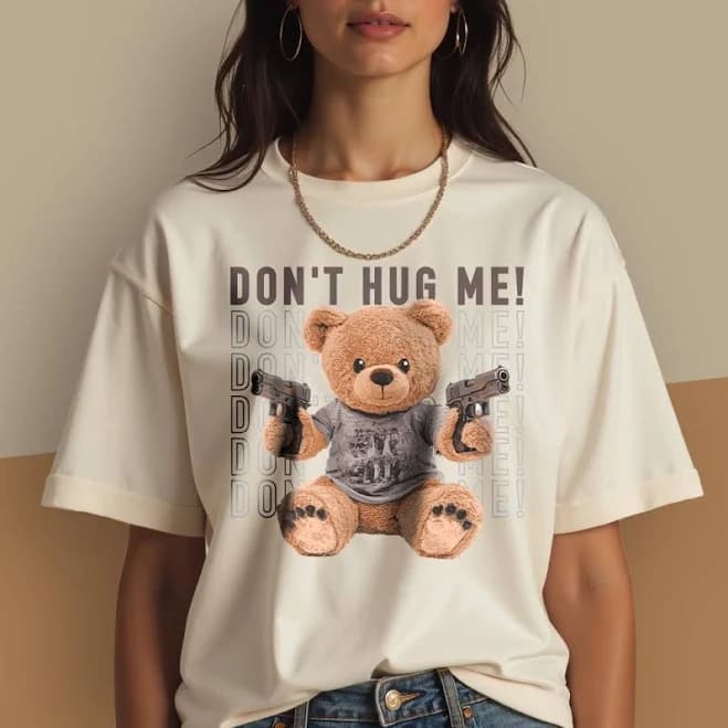 Teddy Bear Oversized T-Shirt for Men