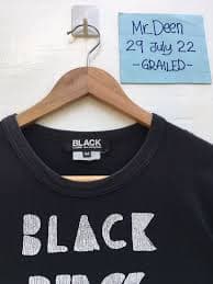 Rare Comme Des Garcons AD 2011 Black Black Tshirt - broverg.com