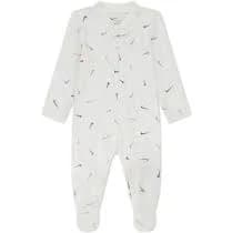 Newborn Baby Nike Printed Swoosh Footed Coverall, Kids Unisex, Blue