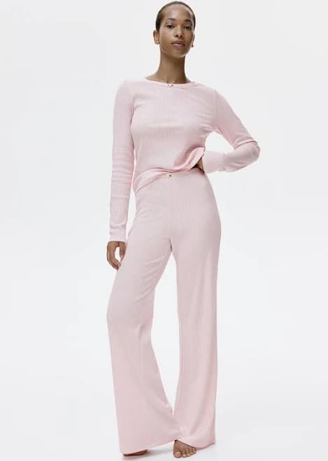 H&M Ladies Ribbed Jersey Pajamas