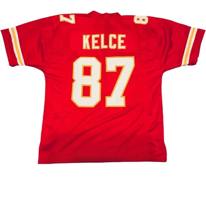 87 Sewn Stitched Custom Red Jersey Youth Sizes