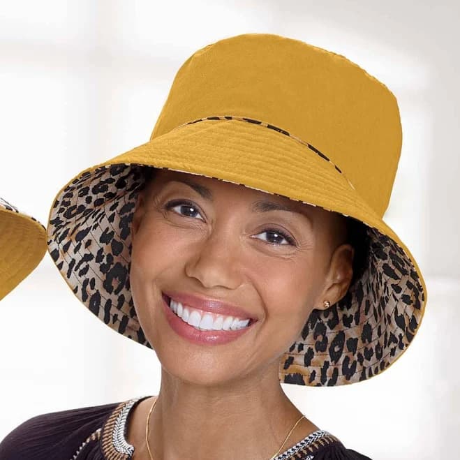 Reversible Leopard Bucket Hat