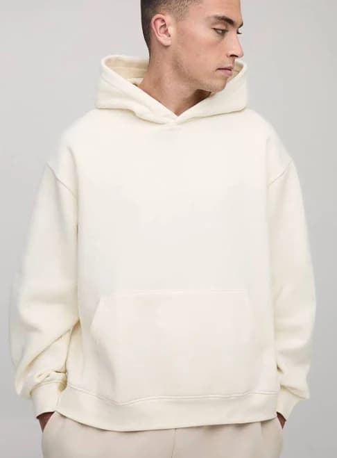 boohooMAN Men's Essential Oversized Boxy Hoodie