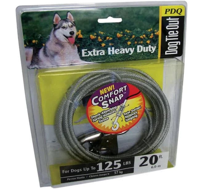Boss Pet X-Large Dog Tie-Out with Spring