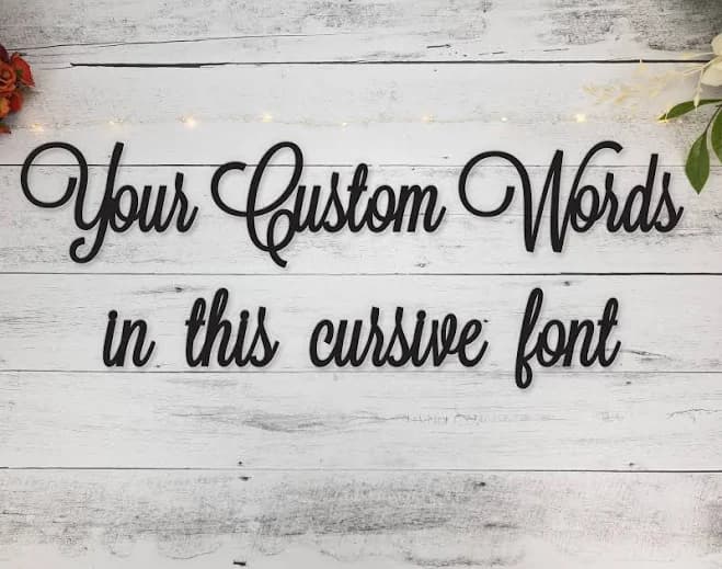Custom wood words Custom word sign Wooden word Cutout Phrases Wall Quote