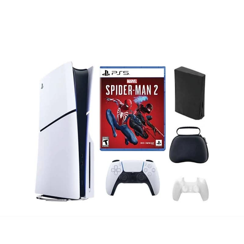 Sony PlayStation Slim Disc Bundle with Spiderman