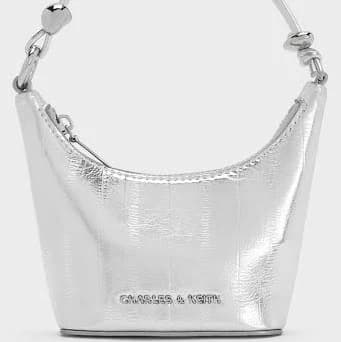 Charles & Keith Micro Augustine Eel-effect Chain-Handle Bag
