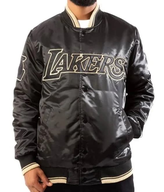 Los Angeles Lakers Satin Bomber Jacket