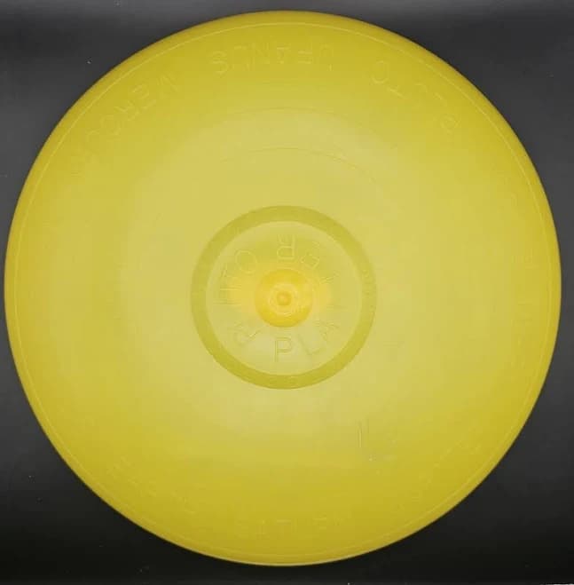 Wham-o Pluto Platter Vintage Yellow Flying Saucer Toy With Original
