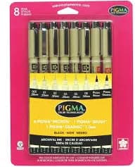 Pigma Micron Sakura Pens