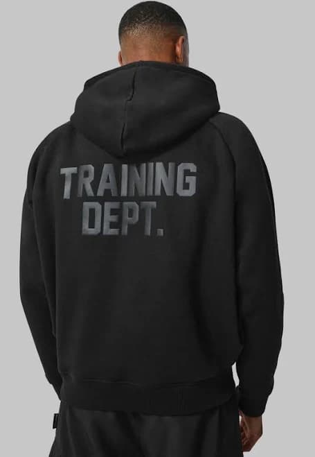 boohooMAN Men's Training Dept Boxy Hoodie