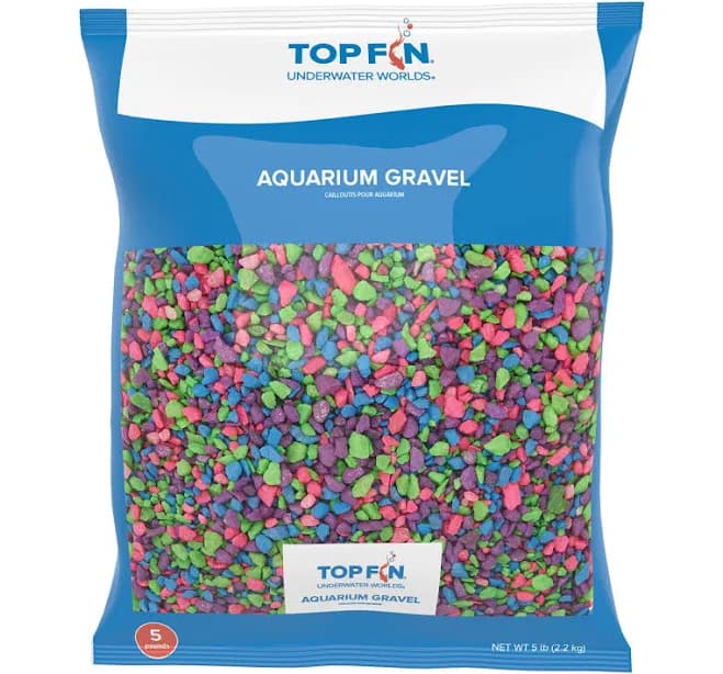 Top Fin Premium Aquarium Gravel Mardi Gras Mix