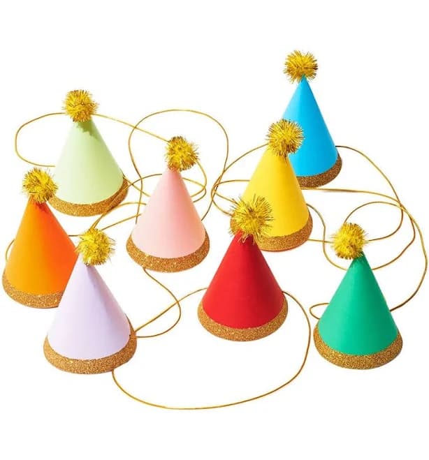 Paper Source Mini Pom Party Hats