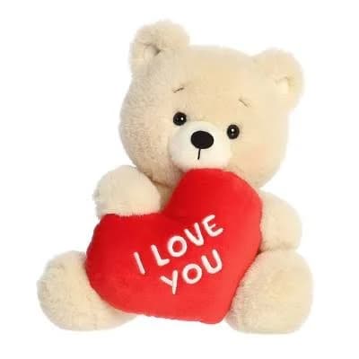 Aurora Beary Sweet Bear Valentine Heartwarming Stuffed Animal