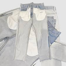 Helmut lang inside out jeans as is Marked as 24 but... | Depop
