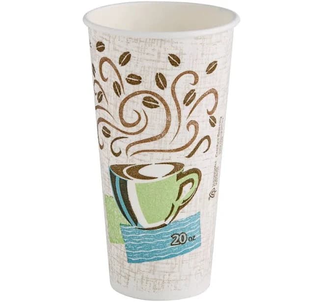Dixie PerfecTouch 20 oz Insulated Paper Hot Coffee Cups