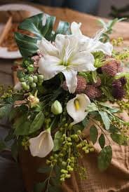Calla Lily, Monstera Leaf, Globe Amaranth, Dahlia Flower, Botany Plant – Paintingforhome