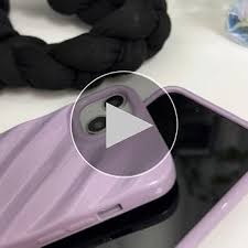 Amazon.com: RALEAVO Cute Curly Wave Case for iPhone 13/iPhone 14 6.1 inches, Water Ripple Pattern Phone Case Slim Shockproof Satin Glossy Cover for Girls Boys Silicone 3D Non-Slip Case -Purple : Cell