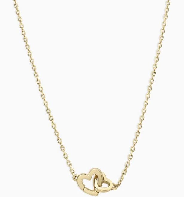 Gorjana Women's Parker Heart Necklace in 14K Solid Gold