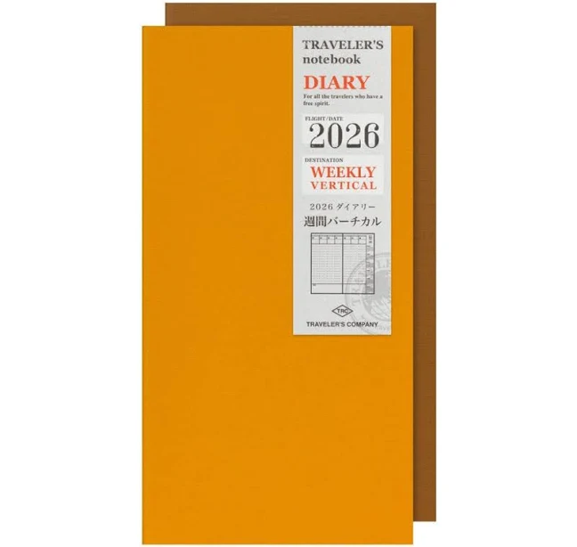 Traveler's Notebook 2026 Diary Weekly Vertical Regular Size