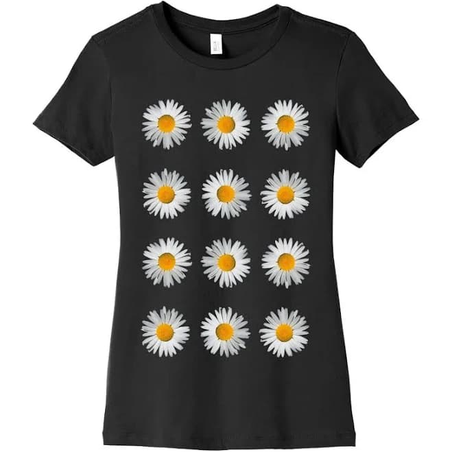 Daisies Women's Slim Fit Cotton Tee