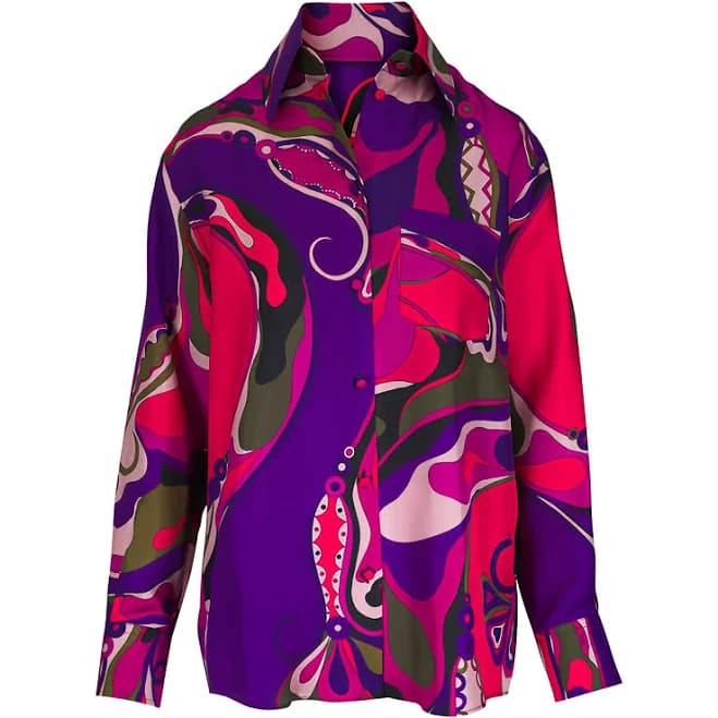 Emilio Pucci Women's Graphic-Pattern Shirt