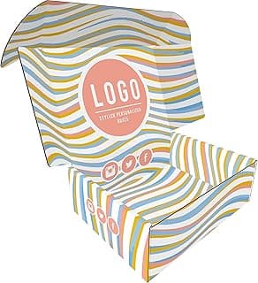 Custom Packaging Boxes (25 Pack) - Design Your Own Box with Logo for Small Business and Products (Inside and Outside Print)