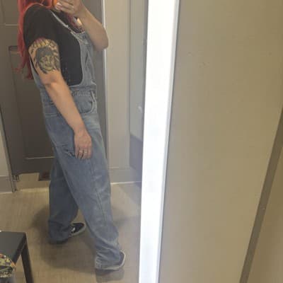 Women's Relaxed Baggy Overalls - Wild Fable™ Black Wash 3X: Cotton Denim, Front Buckle, Back Pocket : Target