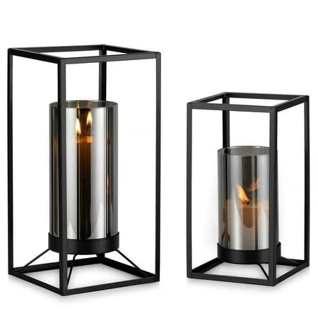 Modern Farmhouse Lanterns (Set of 2)